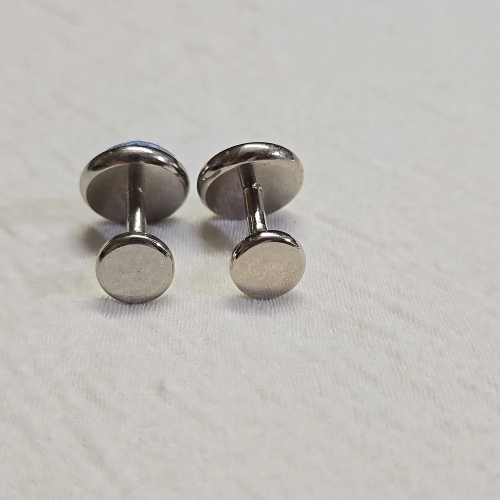 🔸️5/$25🔸️Vintage Blue Checkered Cuff Links